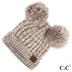 last one C.C Double pom beanie